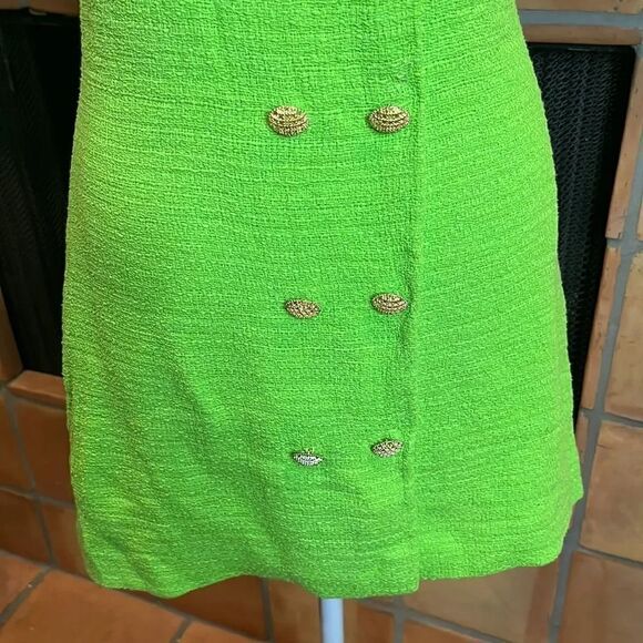 ZARA TEXTURED DRESS NEON GREEN, Bloggers favorite, S! - Picture 3 of 8